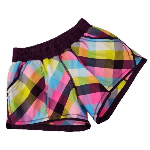 Lululemon Shake & Break Short Womens 6 Sea Check Multi Plum READ PLEASE - Picture 3 of 10